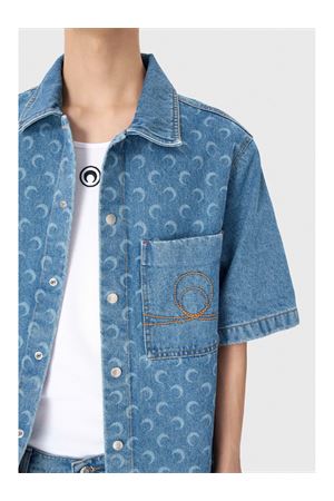 Camicia denim Moon Laser MARINE SERRE | MSI017ACDEN0002BL05